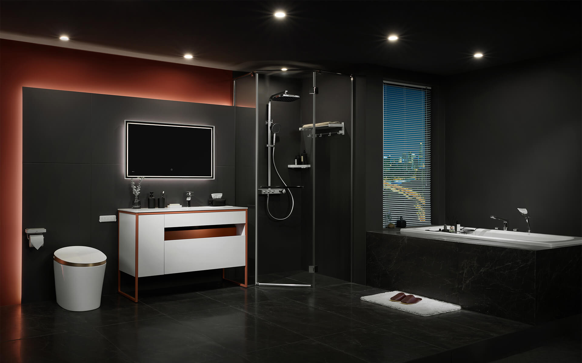 Modern Minimalist Bathroom Suite